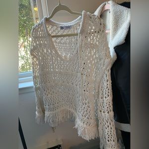 ZARA Crochet Pullover Sweater